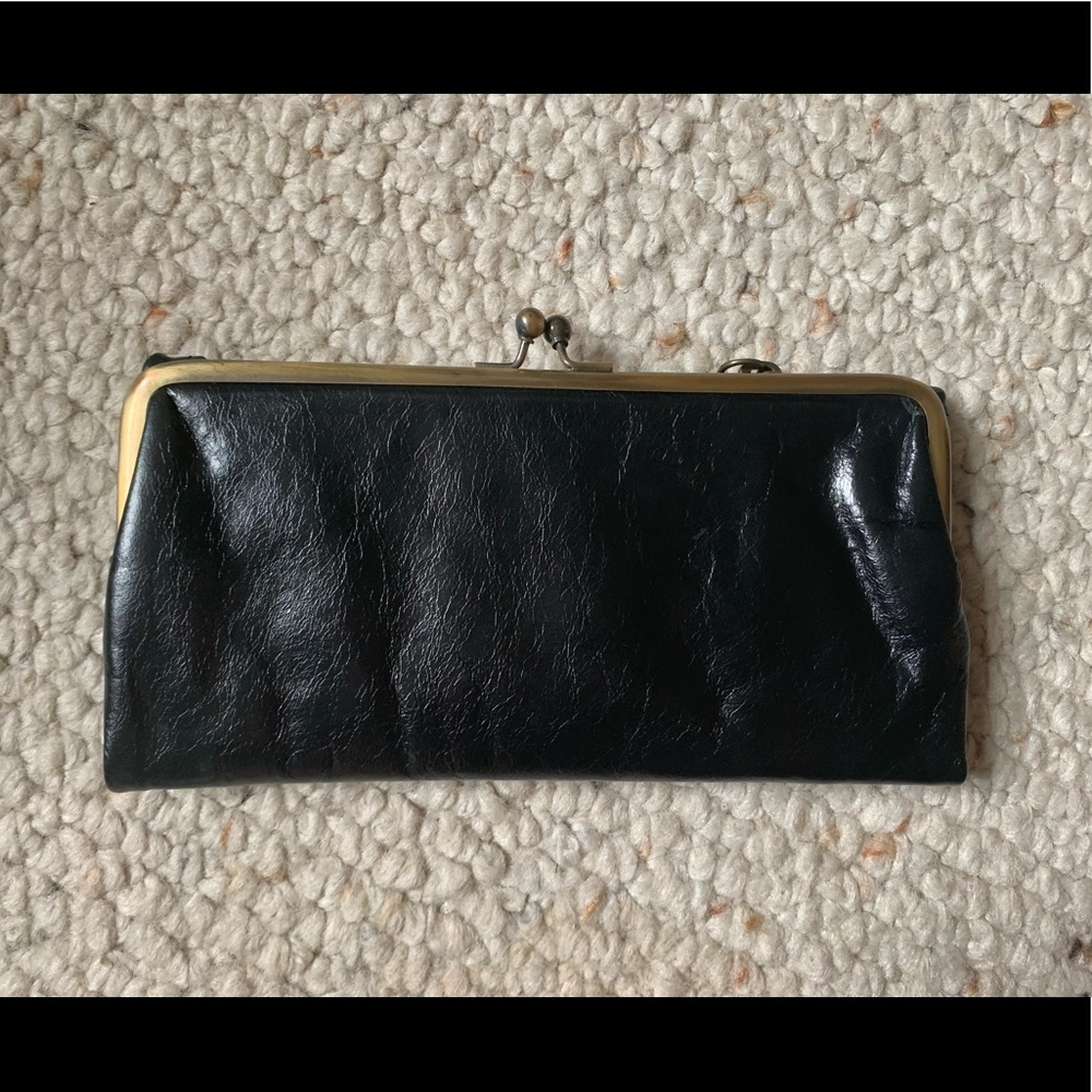 Brand new black leather latico wallet